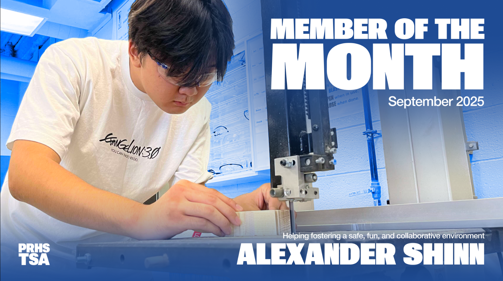 Alexander Shinn Member of the Month flyer