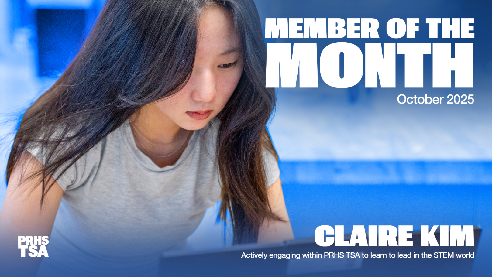 Claire Kim Member of the Month flyer